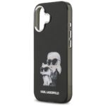 Karl Lagerfeld IML Aquarelle Karl & Choupette & Logo MagSafe Case for iPhone 17 Black - imagine 7