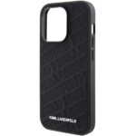 Karl Lagerfeld KLHCP15LPQKPMK iPhone 15 Pro 6.1" black hardcase Quilted K Pattern - imagine 6