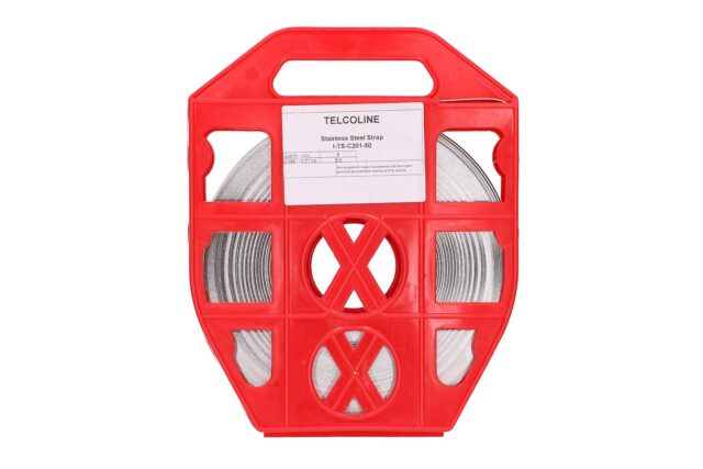 Extralink SS201 0,7mm | Stainless steel strip | for mounting on power poles, 10mm x 0.7mm, 50m - imagine 5