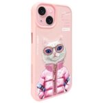 Nimmy case iPhone 15 6.1" pink Cool&Cute 2.0 Cat - imagine 2