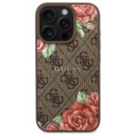Guess GUHMP16LP4ROPEMCW iPhone 16 Pro 6.3" brown hardcase 4G Flowers Print MagSafe - imagine 3