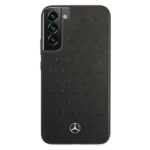 Mercedes MEHCS22MPSQBK S22+ S906 black hardcase Leather Stars Pattern - imagine 3