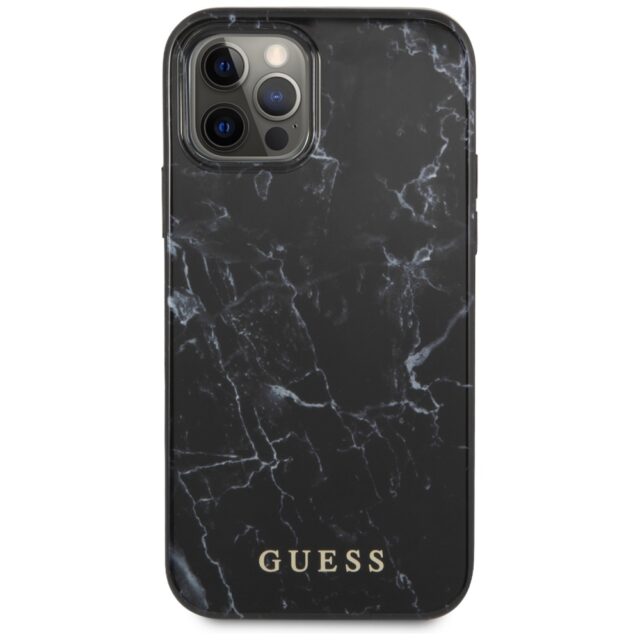Guess GUHCP12LPCUMABK iPhone 12 Pro Max 6,7" black hardcase Marble - imagine 3