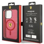 Ferrari FEHMP14XURKR iPhone 14 Pro Max 6.7" red hardcase Translucent Magsafe - imagine 8