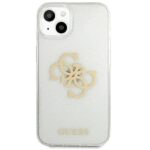 Guess GUHCP13SPCUGL4GTR iPhone 13 mini 5,4" transparent hard case Glitter 4G Big Logo - imagine 3
