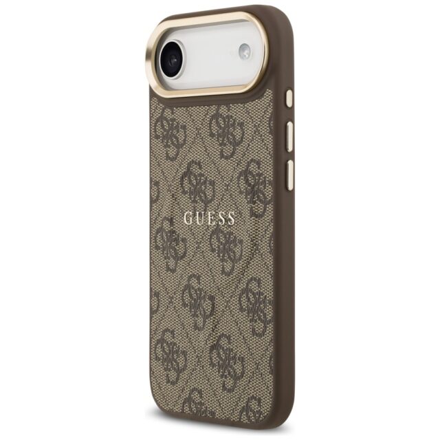 Case Guess 4G PU Classic Logo MagSafe for iPhone Air brown - imagine 2