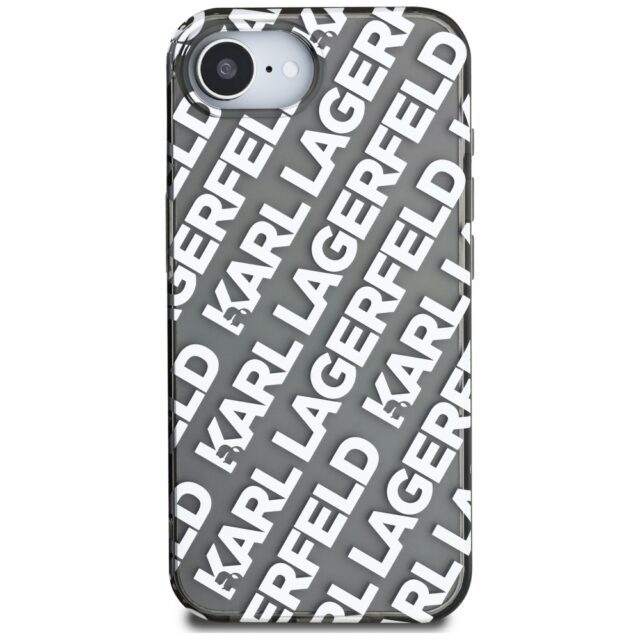 Case Karl Lagerfeld IML Repeat Logo for iPhone 16e silver - imagine 3