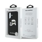 Karl Lagerfeld KLHMP16MSKCHPPLK iPhone 16 Plus 6.7" black hardcase Silicone Double Heads Print - imagine 8