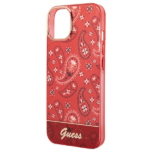 Guess GUHCP14MHGBNHR iPhone 14 Plus / 15 Plus 6.7" red hardcase Bandana Paisley - imagine 6