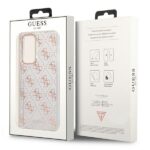 Guess GUHCA53PCU4GLPI A53 5G A536 pink hard case 4G Glitter - imagine 4