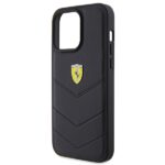 Ferrari FEHCP15XRDUK iPhone 15 Pro Max 6.7" black hardcase Quilted Metal Logo - imagine 6