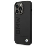 BMW BMHMP14LSLBLBK iPhone 14 Pro 6,1" black hardcase Silicone Signature Logo Magsafe - imagine 3