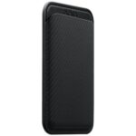 Magnetic wallet PITAKA Woven Wallet MagSafe for phone black grey - imagine 2