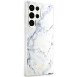 Guess GUHCS23LPCUMAH S23 Ultra S918 white hardcase Marble - imagine 4