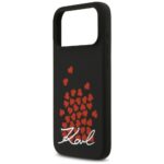 Karl Lagerfeld Silicone Heart Sign Logo MagSafe Case for iPhone 17 Pro Max Black - imagine 6