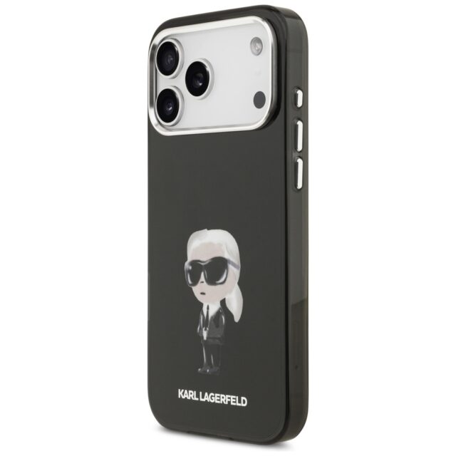 Karl Lagerfeld IML Aquarelle Karl & Logo MagSafe Case for iPhone 17 Pro Max Black - imagine 2
