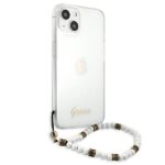 Guess GUHCP13SKPSWH iPhone 13 mini 5,4" Transparent hardcase White Pearl - imagine 4