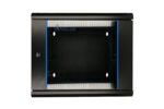 Extralink 9U 600x600 AZH Black | Rackmount cabinet | wall mounted, swing type - imagine 3