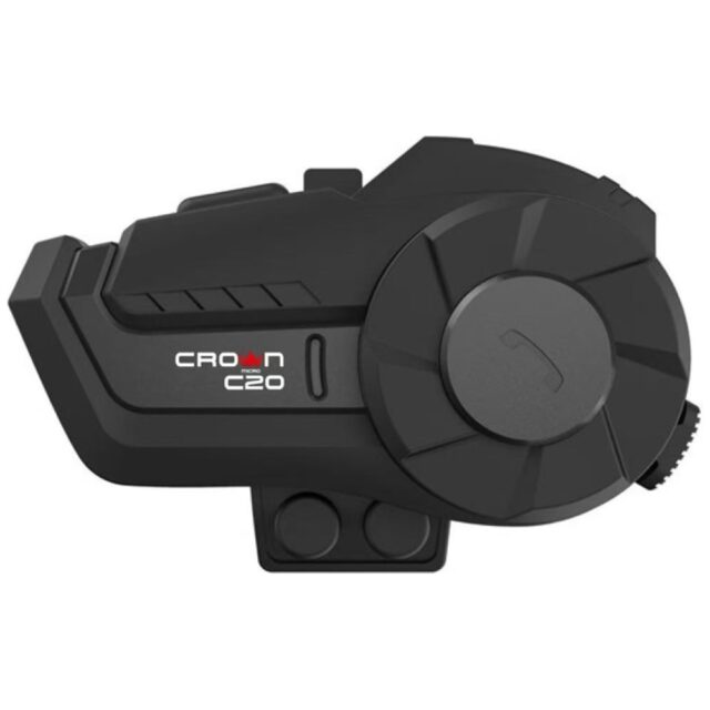 Motorcycle intercom Crown C20 Bluetooth 5.1 black - imagine 2