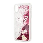 Guess GUOHCI61GLHFLRA iPhone Xr raspberry hardcase Glitter Charms - imagine 3