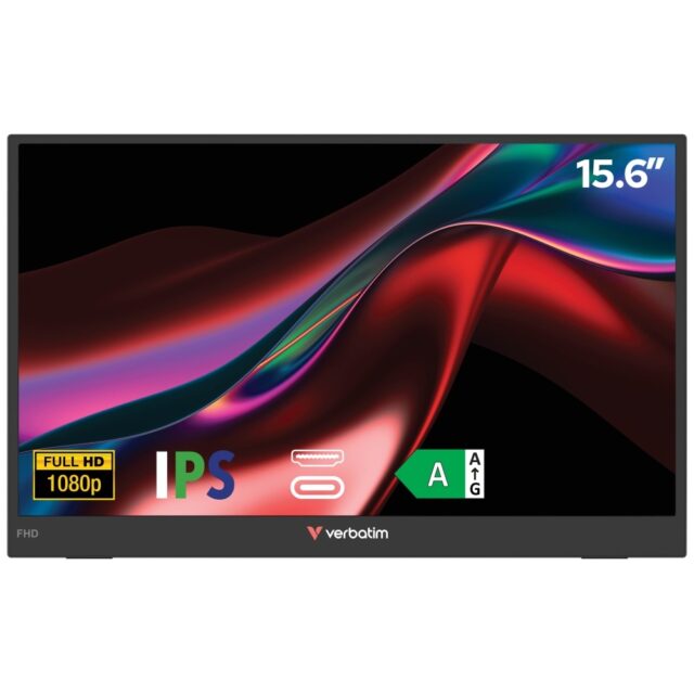 Portable Monitor Verbatim LIGHT 15.6" FHD black 32401 - imagine 2