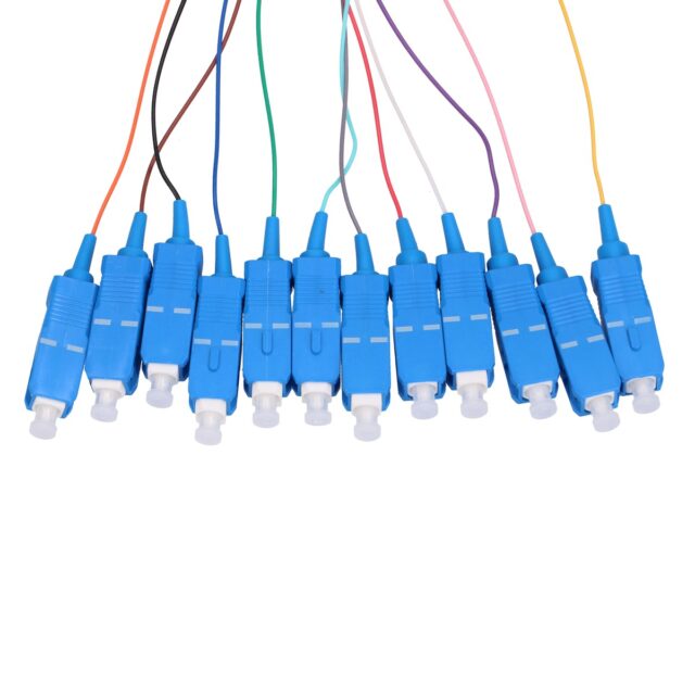 Extralink SC/UPC | Pigtail set | Single mode, 900um, G.657A1, 1m, 12 pcs, 12 colours - imagine 3