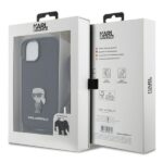 Karl Lagerfeld KLHCP15SSASKNPSK iPhone 15 / 14 / 13 6.1" hardcase black Crossbody Saffiano Mon - imagine 7