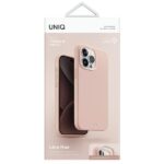 UNIQ case Lino Hue iPhone 15 Pro Max 6.7" Magclick Charging blush pink - imagine 4