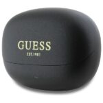Guess Bluetooth Headphones GUTWST88MCTGK TWS + Docking Station Black Capsule Printed Logo - imagine 3