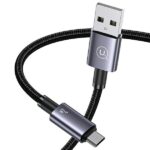 USAMS Cable USB to Micro-USB 2A 1.2mFast Charging steel/tarnish SJ668USB01 (US-SJ668) - imagine 3