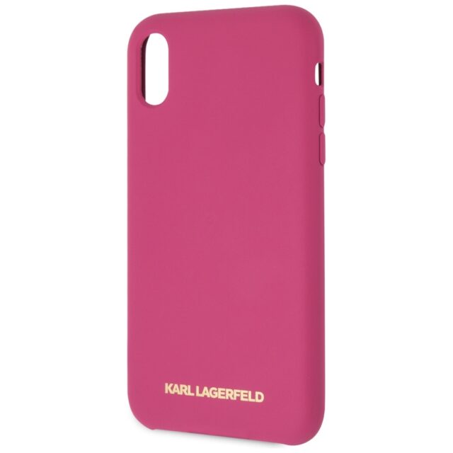 Karl Lagerfeld KLHCI61SLROG iPhone Xrhardcase fushia Silicone - imagine 3