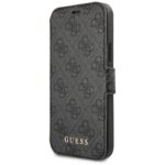 Guess GUFLBKSP12L4GG iPhone 12 Pro Max 6,7" grey book 4G Charms Collection