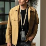 UNIQ Vista universal phone lanyard 2in1 black - imagine 5