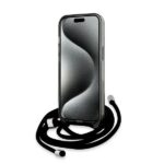 Karl Lagerfeld KLHMP15SHCKCKLCK iPhone 15 / 14 / 13 6.1" black hardcase IML Crossbody Monogram - imagine 4