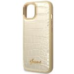 Guess GUHCP14SHGCRHD iPhone 14 / 15 / 13 6.1" gold hardcase Croco Collection - imagine 6