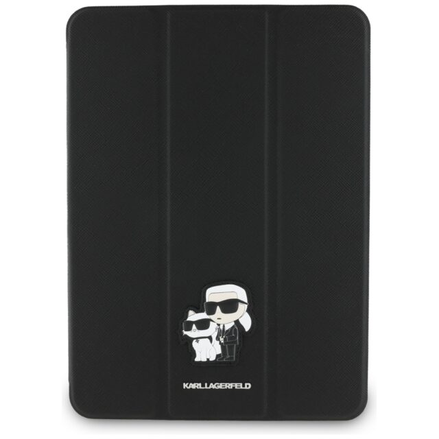Karl Lagerfeld KLFC11RM24SAKCK iPad Air 11" 2024 Book Cover black Saffiano Magnetic Karl &Choupette - imagine 2