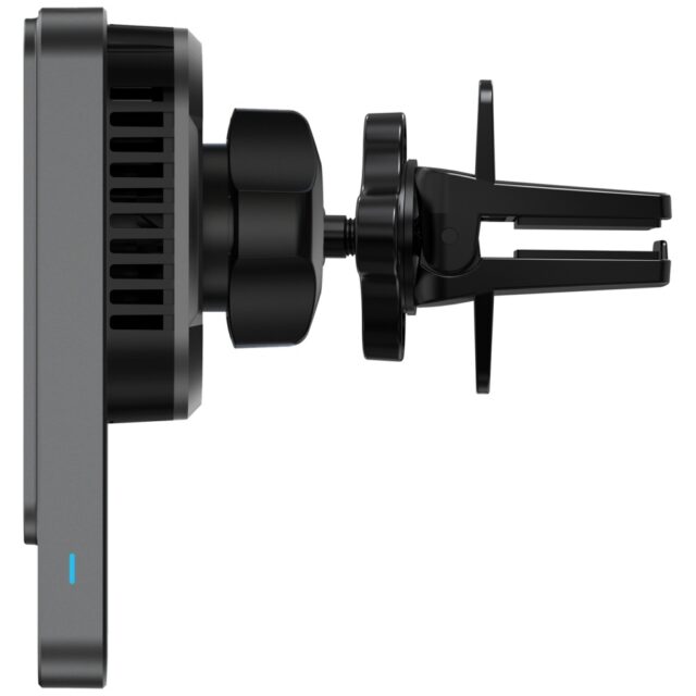 Car holder with wireless charger Verbatim n Drive 15W RGB CND-03 black silver 31862 - imagine 4