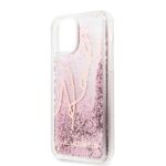 Karl Lagerfeld KLHCN61TRKSRG iPhone 11 6,1" / Xr rose gold Glitter Signature - imagine 4