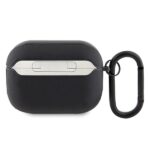 AMG AMAP2SLWK AirPods Pro 2 (2022/2023) cover black Leather with White Logo - imagine 2