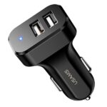 USAMS Car Charger 2xUSB C13 2.1A black (only head) CC87TC01