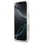 Case Guess Resin Flowers Glitter MagSafe for iPhone 17 Pro pink - imagine 5