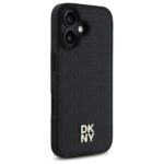DKNY DKHMP16SPSHRPSK iPhone 16 6.1" hardcase black Repeat Pattern Stack Logo MagSafe - imagine 4