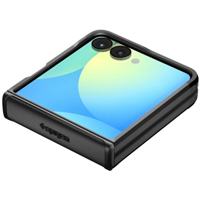 Case Spigen Slim Armor Pro Mag MagSafe for Samsung Galaxy Z Flip7 black - imagine 9