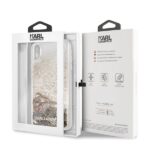 Karl Lagerfeld KLHCI65KSICGO iPhone Xs Max gold hard case Iconic Liquid Glitter - imagine 7