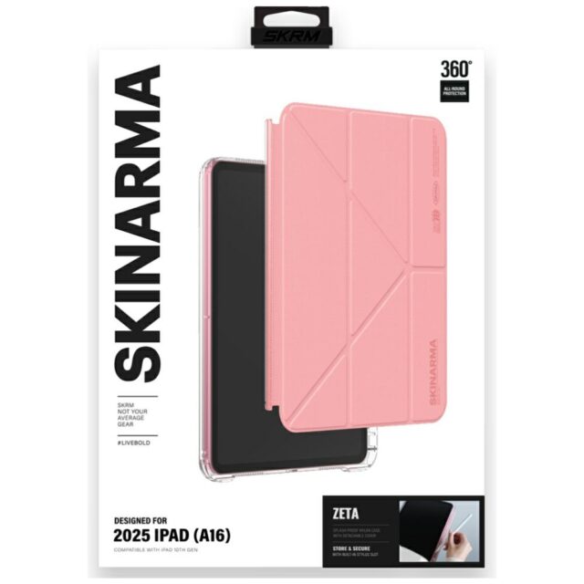 Case Skinarma Zeta for iPad 11" A16       (2025) / iPad 10.9" 10 gen. (2022) pink - imagine 8
