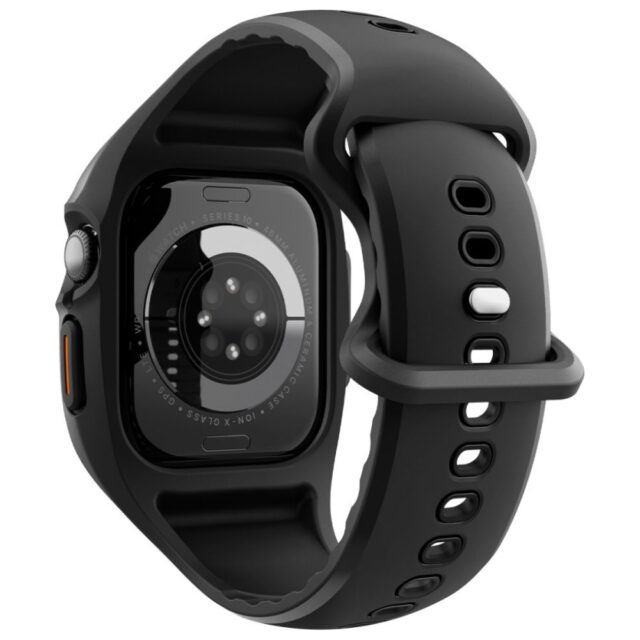 Case Spigen Liquid Air Pro for Apple Watch 10 (46 mm) black - imagine 8