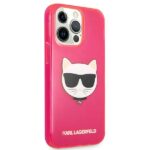 Karl Lagerfeld KLHCP13LCHTRP iPhone 13 Pro / 13 6,1" pink hardcase Glitter Choupette Fluo - imagine 4