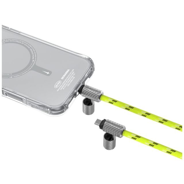 Universal phone lanyard cable 2in1 Skinarma Dyno Ve USB-C/USB-C niteglow - imagine 3