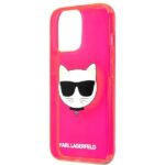 Karl Lagerfeld KLHCP13LCHTRP iPhone 13 Pro / 13 6,1" pink hardcase Glitter Choupette Fluo - imagine 6