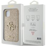 Guess GUHCN61HG4SGD iPhone 11 / Xr 6.1" gold hardcase Glitter Script Big 4G - imagine 8